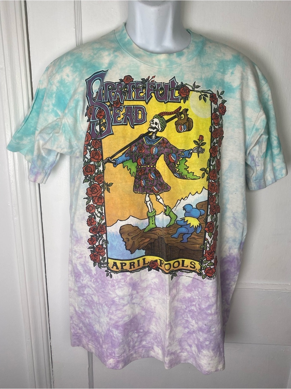 Grateful Dead 1993 "April Fools" Tie-Dye Graphic Vintage Tee
